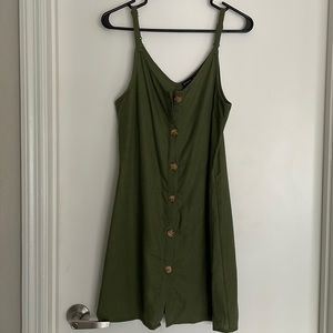 Cotton On olive green sundress, size XS